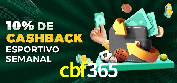10% de bônus de cashback na cbf365